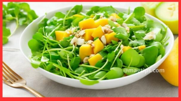 Salada de Agrião com Manga