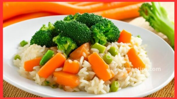 Receita de Arroz Com Brócolis e Cenoura