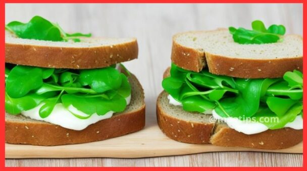 Sanduíche de Agrião com Pão Integral