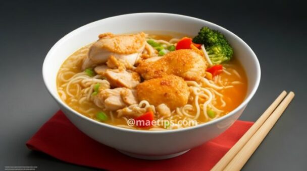 Macarrão Instantâneo com Frango Gratinado