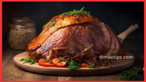 Receita de Pernil Assado com Calda de Abacaxi