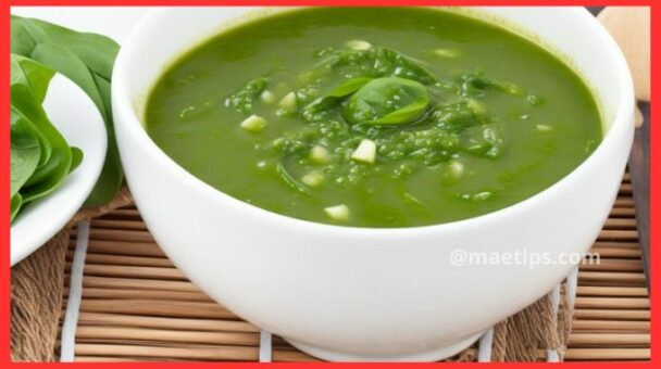 Sopa de Espinafre com Carne Moída