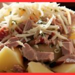 Salada de batata com palmito e atum ralado: fácil de fazer