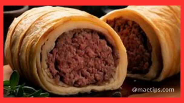 Rocambole de Carne Moída Delicioso