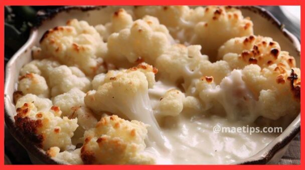 Couve-Flor Gratinada com Molho Branco Vegano