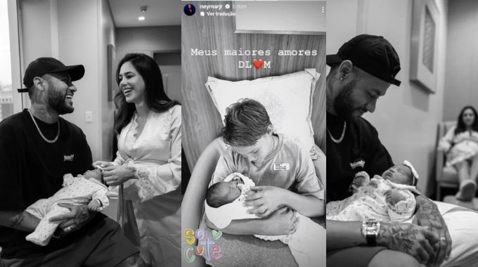 Neymar faz linda declaração aos filhos, após nascimento de Mavie