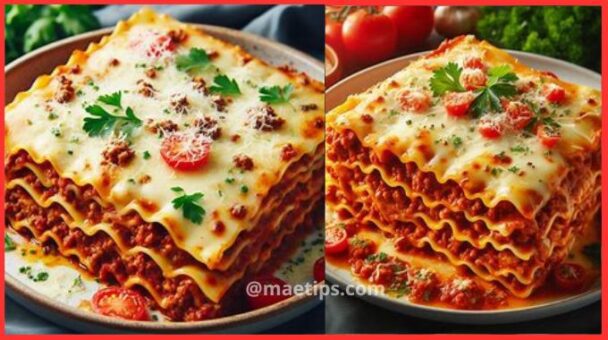 Receita de Lasanha a Bolonhesa Feito com Massa de Pastel