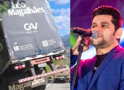 URGENTE: Acidente com carreta do cantor Léo Magalhães é confirmado